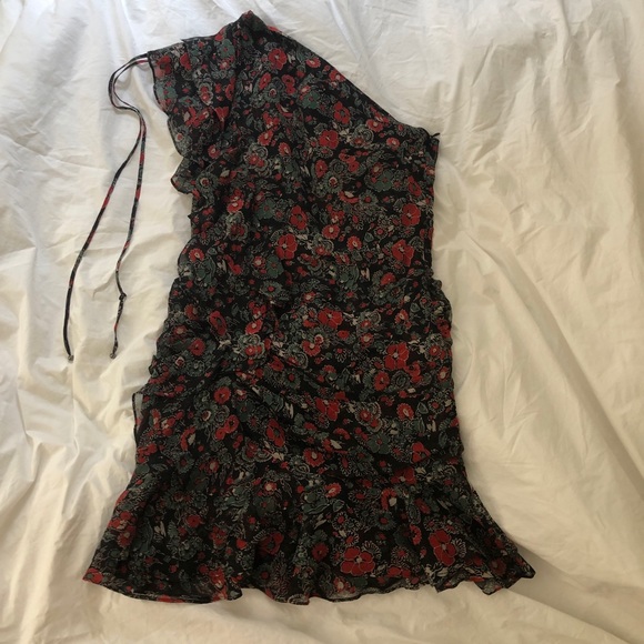 Veronica Beard Silk Ruffle Mini Dress - Picture 5 of 8